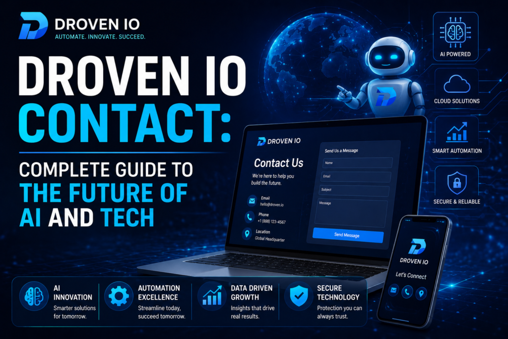 Droven io Contact: Complete Guide to the Future of AI and Tech Droven io Contact